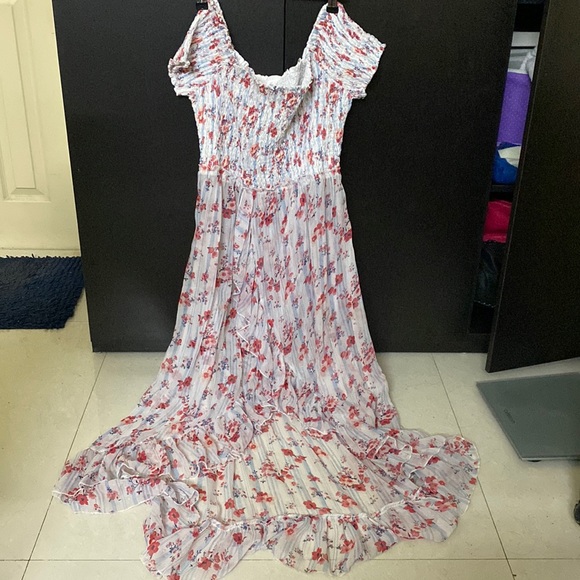 Floral high low top